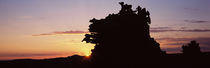 Silhouette of cliffs at sunset, Fantasy Canyon, Uintah County, Utah, USA by Panoramic Images