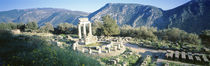 Greece, Delphi, The Tholos, Ruins of the ancient monument von Panoramic Images
