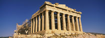 Low angle view of the ruins of a temple, Parthenon, Athens, Greece by Panoramic Images