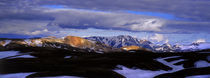 Clouds over snowcapped mountains, Fjallabak, Central Highlands, Iceland von Panoramic Images