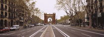 Road passing through an archway, Arc De Triomf, Barcelona, Catalonia, Spain von Panoramic Images