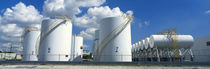 Storage tanks in a factory, Miami, Florida, USA by Panoramic Images
