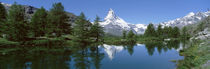  Riffelsee Lake, Pennine Alps, Zermatt, Valley, Switzerland von Panoramic Images