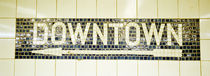 USA, New York City, subway sign von Panoramic Images