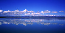 Reflection of clouds in water, Olfusa, Iceland by Panoramic Images