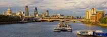 St. Paul's Cathedral, Thames River, London, England by Panoramic Images