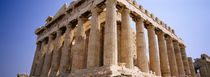 Old ruins of a temple, Parthenon, Acropolis, Athens, Greece von Panoramic Images