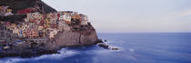 Town on a hillside, Manarola, Riomaggiore, Cinque Terre, Liguria, Italy by Panoramic Images