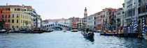 Buildings at the waterfront, Rialto Bridge, Grand Canal, Venice, Veneto, Italy by Panoramic Images