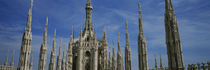 Panorama Print - Fassade einer Kathedrale, Piazza del Duomo, Mailand, Italien von Panoramic Images