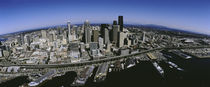 Aerial view of a city, Seattle, Washington State, USA by Panoramic Images