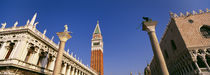 Low angle view of a bell tower, St. Mark's Square, Venice, Italy by Panoramic Images