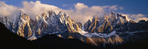 Snowcapped mountain peaks, Dolomites, Italy von Panoramic Images