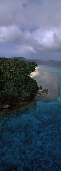 Aerial view of a coastline, Vava'u, Tonga, South Pacific by Panoramic Images