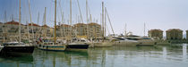 Yachts and boats moored at the marina, Queensway Quay Marina, Gibraltar by Panoramic Images