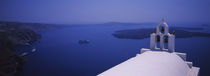High angle view of a church, Imerovigli Village, Santorini, Greece by Panoramic Images