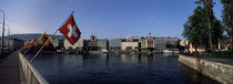 Buildings at the waterfront, Geneva, Switzerland by Panoramic Images