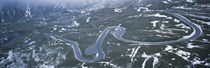 Snow covered landscape with a road, Grossglockner, Austria von Panoramic Images