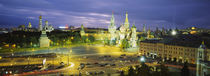 High angle view of a town square, Red Square, Moscow, Russia by Panoramic Images