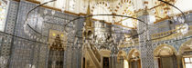 Interiors of a mosque, Rustem Pasa Mosque, Istanbul, Turkey by Panoramic Images