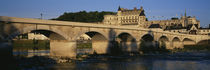 Arch Bridge Near A Castle, Amboise Castle, Amboise, France von Panoramic Images