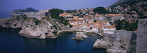 Town at the waterfront, Lovrijenac Fortress, Bokar Fortress, Dubrovnik, Croatia by Panoramic Images