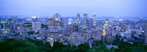 Cityscape at dusk, Montreal, Quebec, Canada by Panoramic Images