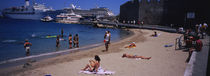 Tourists on the beach, Rhodes, Greece by Panoramic Images