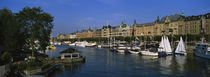 Boats In A River, Stockholm, Sweden by Panoramic Images