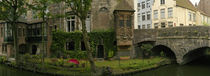 Buildings along channel, Bruges, West Flanders, Belgium von Panoramic Images