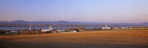 Farms near Saint-Michel-de-Bellechasse, St. Lawrence River, Quebec, Canada von Panoramic Images