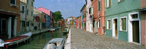 Houses along a canal, Burano, Venice, Veneto, Italy von Panoramic Images