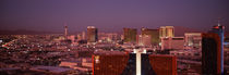 City lit up at night, Las Vegas, Nevada, USA 2010 by Panoramic Images