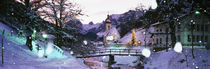 Church on a snow covered hill, Rothenburg, Bavaria, Germany by Panoramic Images