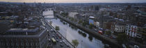 High angle view of a city, Dublin, Leinster Province, Republic of Ireland by Panoramic Images