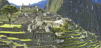 Buildings on a hill, Andes Mountains,Machu Pichu, Peru by Panoramic Images