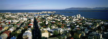 High Angle View Of A City, Reykjavik, Iceland von Panoramic Images