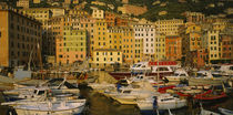 Boats at the harbor, Camogli, Liguria, Italy by Panoramic Images