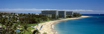 Hotels on the beach, Kaanapali Beach, Maui, Hawaii, USA by Panoramic Images