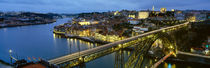 Bridge across a river, Dom Luis I Bridge, Oporto, Portugal by Panoramic Images