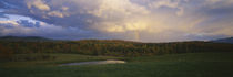 Clouds over a landscape, Eden, Vermont, New England, USA von Panoramic Images