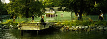 Recreation at the lakeside, Stockholm, Sweden by Panoramic Images