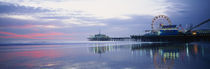 Pier with a ferris wheel, Santa Monica Pier, Santa Monica, California, USA by Panoramic Images