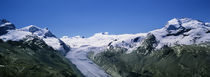 Snow Covered Mountain Range With A Glacier, Matterhorn, Switzerland von Panoramic Images