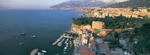 High angle view of a town at the coast, Sorrento, Naples, Campania, Italy von Panoramic Images