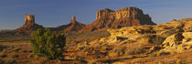 Rock formations on a landscape, Monument Valley, Arizona, USA by Panoramic Images