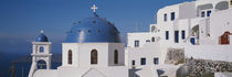Greece, Santorini, Fira, Church of Anastasis, Blue dome on a Church von Panoramic Images