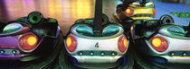 Close-up of bumper cars, Amusement Park, Stuttgart, Germany by Panoramic Images