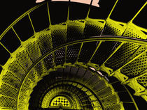 Sprial Stairs in Negative von Yvonne M Remington