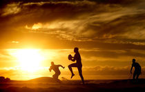 Beach Rugby by Stephen Williams